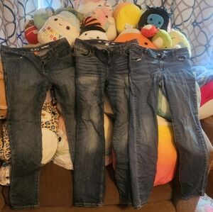 3 Pair-Girl's Jeans-Size 14- Perfect for Fall